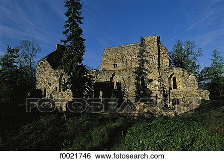 Latvia, Sigulda, castle View Large Photo Image Stock Photograph - Latvia, Sigulda, castle. Fotosearch