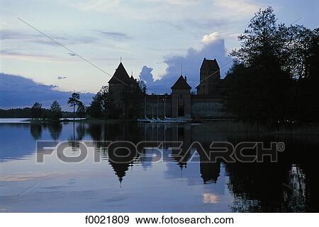 Lithuania, castle of Trakai View Large Photo Image Stock Photo - Lithuania, castle of Trakai. Fotosearch