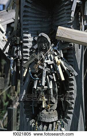 Lithuania, Siauliai, Hill of Crosses View Large Photo Image Stock Photography - Lithuania, Siauliai, Hill of Crosses. Fotosearch