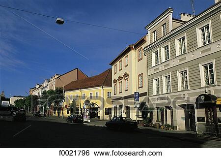 Stock Photograph - Lithuania, Vilnius, Didzioji Gatvé. Fotosearch