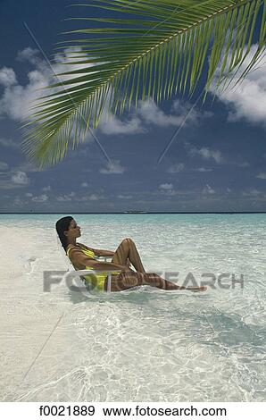 Stock Photo - Maldives, model. Fotosearch