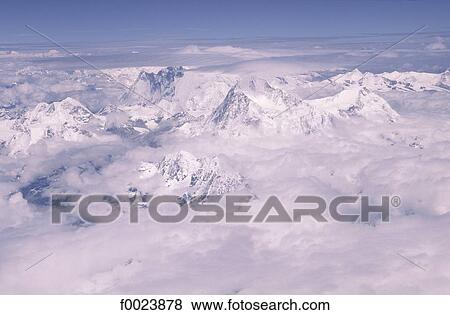 Stock Photo - Nepal, Himalaya, air view. Fotosearch