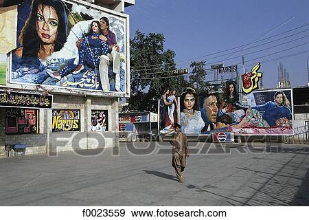 Pakistan, Punjab, Lahore, film posters View Large Photo Image Stock Photo - Pakistan, Punjab, Lahore, film posters. Fotosearch
