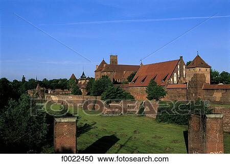 Poland, Malbork, castle View Large Photo Image Stock Image - Poland, Malbork, castle. Fotosearch