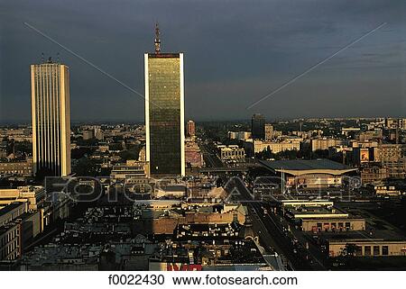 Poland, Warsaw, modern buldings View Large Photo Image Stock Image - Poland, Warsaw, modern buldings. Fotosearch