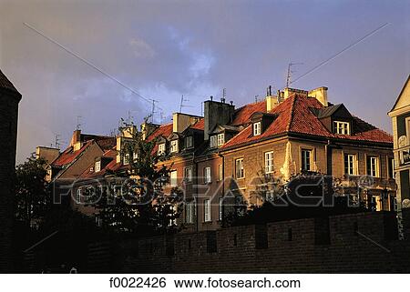 Poland, Warsaw, old city View Large Photo Image Stock Photograph - Poland, Warsaw, old city. Fotosearch