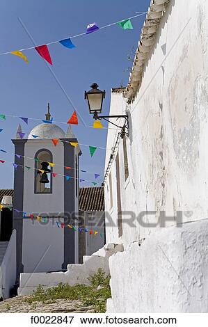 Stock Photo - Portugal, Algarve, Cacela Velha, church. Fotosearch