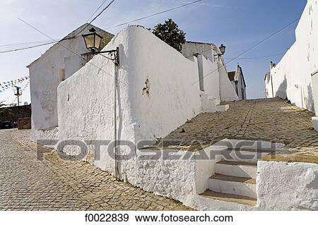 Portugal, Algarve, Cacela Velha, village lane View Large Photo Image Stock Photo - Portugal, Algarve, Cacela Velha, village lane. Fotosearch