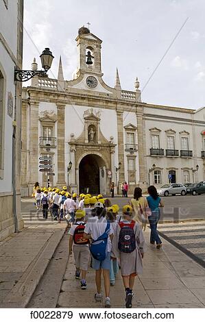Portugal, Algarve, Faro, school trip View Large Photo Image Stock Photo - Portugal, Algarve, Faro, school trip. Fotosearch