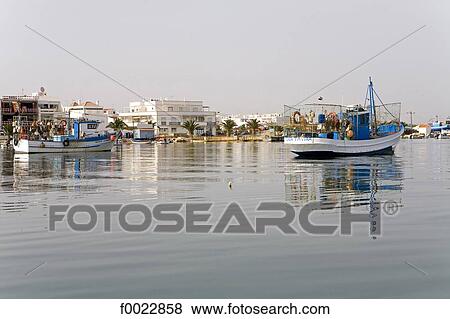 Portugal, Algarve, Tavira, fishing port View Large Photo Image Stock Photo - Portugal, Algarve, Tavira, fishing port. Fotosearch