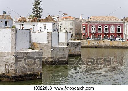 Portugal, Algarve, Tavira, old Roman bridge View Large Photo Image Stock Image - Portugal, Algarve, Tavira, old Roman bridge. Fotosearch