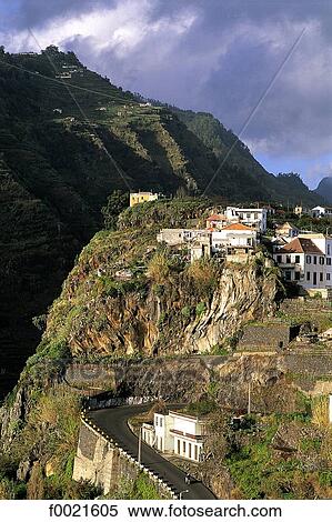 Portugal, Madeira, mountain village View Large Photo Image Stock Photography - Portugal, Madeira, mountain village . Fotosearch