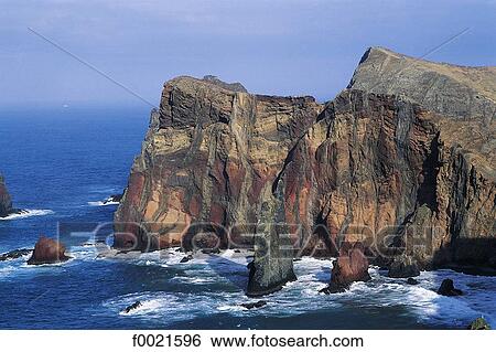 Stock Photograph - Portugal, Madeira, Punta de Sao Lourenco, eastern headland. Fotosearch