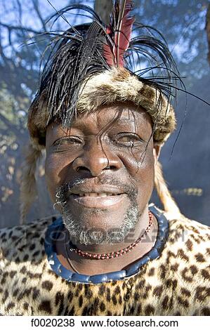 South Africa, Zululand, village chief wearing dress suit View Large Photo Image Stock Photo - South Africa, Zululand, village chief wearing dress suit. Fotosearch