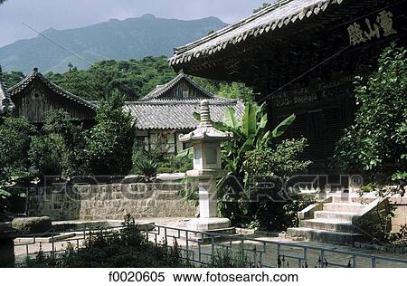 Stock Photography - South Korea, Tongdo Sa Temple. Fotosearch