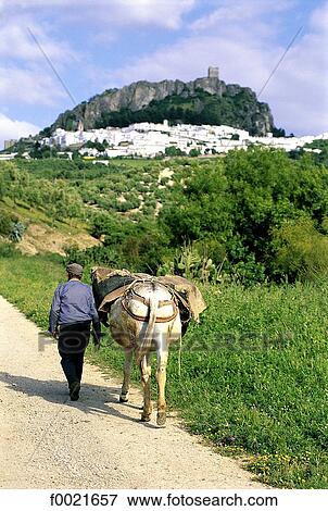 Spain, Andalusia, Ronda, white village View Large Photo Image Stock Photo - Spain, Andalusia, Ronda, white village. Fotosearch