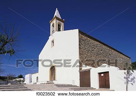 Spain, Balearic Islands, Ibiza, San Juan Bautista's church View Large Photo Image Stock Image - Spain, Balearic Islands, Ibiza, San Juan Bautista's church. Fotosearch