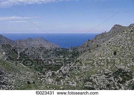 Stock Image - Spain, Balearic Islands, Majorca, mountain. Fotosearch