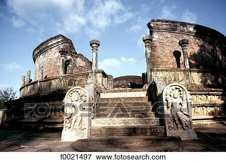 Sri Lanka, Polonnaruwa, Tooth terrace, the Vatadage View Large Photo Image Stock Photo - Sri Lanka, Polonnaruwa, Tooth terrace, the Vatadage. Fotosearch