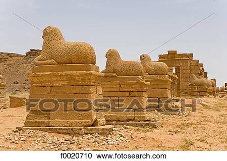 Stock Image - Sudan, Naga, Temple of Amon, Meroitic Periode. Fotosearch