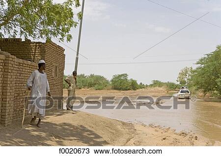 Sudan, near Atbara, floods after raining View Large Photo Image Stock Image - Sudan, near Atbara, floods after raining. Fotosearch