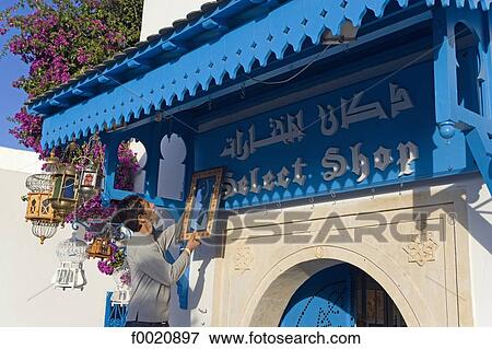 Tunisia, Sidi Bou Said, architecture detail View Large Photo Image Stock Photo - Tunisia, Sidi Bou Said, architecture detail. Fotosearch