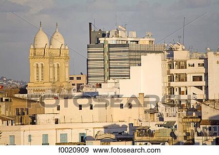 Tunisia, Tunis, architectural contrast View Large Photo Image Stock Photo - Tunisia, Tunis, architectural contrast. Fotosearch