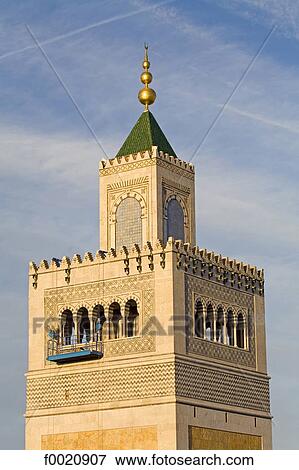 Tunisia, Tunis, minaret View Large Photo Image Stock Photo - Tunisia, Tunis, minaret. Fotosearch