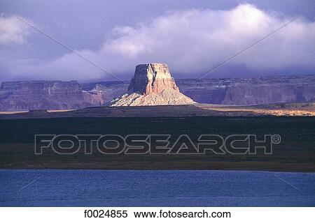 Stock Photography - United States, Arizona, Lake Powell, rock. Fotosearch