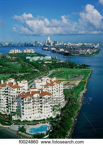 United States, Florida, Miami, aerial view View Large Photo Image Stock Image - United States, Florida, Miami, aerial view. Fotosearch
