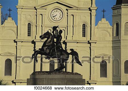 United States, Louisiana, New Orleans, Jackson Square, equestrian statue View Large Photo Image Stock Photo - United States, Louisiana, New Orleans, Jackson Square, equestrian statue. Fotosearch