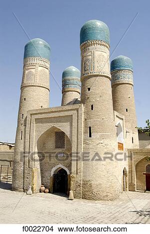 Picture - Uzbekistan, Bukhara, Chor Minor Mosque. Fotosearch