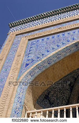 Uzbekistan, Khiva, Islam Khodja Madrasah, architecture detail View Large Photo Image Stock Image - Uzbekistan, Khiva, Islam Khodja Madrasah, architecture detail. Fotosearch
