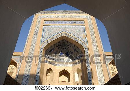 Uzbekistan, Khiva, Kutlimurodinok Madrasah View Large Photo Image Stock Photo - Uzbekistan, Khiva, Kutlimurodinok Madrasah. Fotosearch