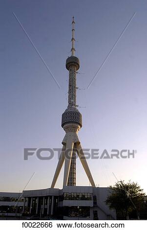 Uzbekistan, Tashkent, TV tower View Large Photo Image Stock Photograph - Uzbekistan, Tashkent, TV tower. Fotosearch