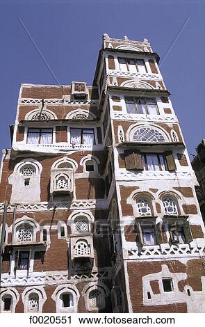 Yemen, Sanaa, decorated facade View Large Photo Image Stock Image - Yemen, Sanaa, decorated facade. Fotosearch