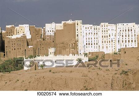 Yemen, Shibam, the Manhattan of desert View Large Photo Image Picture - Yemen, Shibam, the Manhattan of desert. Fotosearch