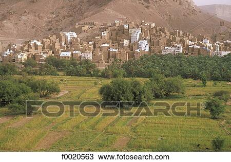 Yemen, Wadi Do'an, Rihab, landscape View Large Photo Image Stock Image - Yemen, Wadi Do'an, Rihab, landscape. Fotosearch