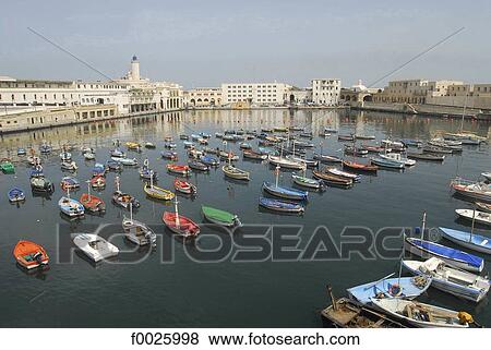 Stock Photo - Algeria, Algiers, fishing port. Fotosearch
