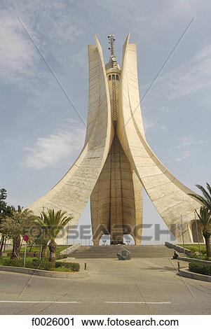 Algeria, Algiers, Martyrs Monument View Large Photo Image Stock Image - Algeria, Algiers, Martyrs Monument. Fotosearch