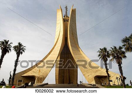 Stock Image - Algeria, Algiers, Martyrs Monument. Fotosearch