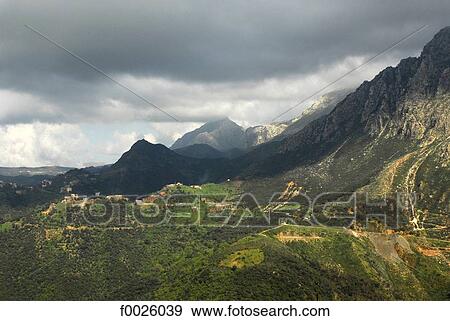 Algeria, Great Kabylia, Kabyle villages View Large Photo Image Stock Photo - Algeria, Great Kabylia, Kabyle villages. Fotosearch