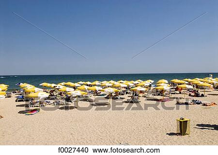 Bulgaria, Albena, shores of the Black Sea, beach View Large Photo Image Stock Image - Bulgaria, Albena, shores of the Black Sea, beach. Fotosearch