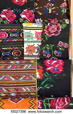 Stock Photograph - Bulgaria, Bansko, fabric. Fotosearch