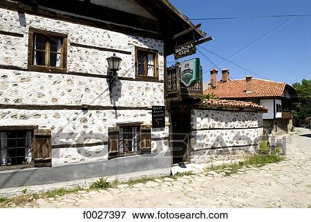 Bulgaria, Bansko, old district View Large Photo Image Stock Photo - Bulgaria, Bansko, old district. Fotosearch
