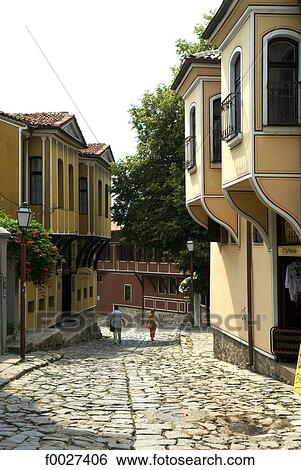 Stock Photograph - Bulgaria, Plovdiv, old city. Fotosearch