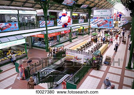 Bulgaria, Sofia, Halite Market Hall View Large Photo Image Stock Image - Bulgaria, Sofia, Halite Market Hall. Fotosearch