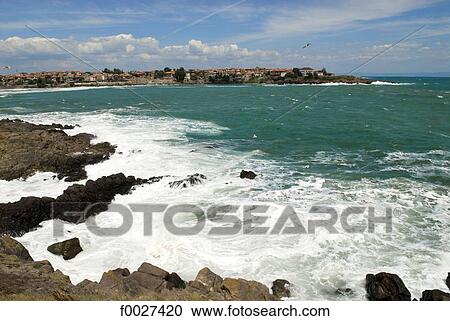 Bulgaria, Sozopol, shores of the Black Sea View Large Photo Image Stock Image - Bulgaria, Sozopol, shores of the Black Sea. Fotosearch