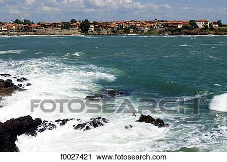 Bulgaria, Sozopol, shores of the Black Sea View Large Photo Image Stock Image - Bulgaria, Sozopol, shores of the Black Sea. Fotosearch
