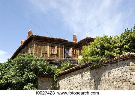 Bulgaria, Sozopol, traditional dwelling View Large Photo Image Stock Image - Bulgaria, Sozopol, traditional dwelling. Fotosearch